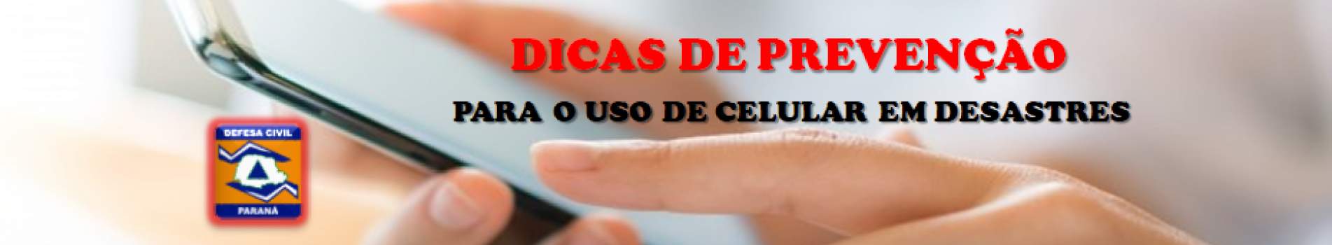uso de celular em caso de desastre