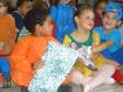 13ª COREDEC – Apucarana: Encerramento da Semana de Redução de Desastres  -  Crianças recebem presentes, Cap Regis, obrigado por proporcionar esta alegria