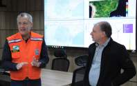 Secretário de Desenvolvimento Urbano e Obras do Paraná visita a Coordenadoria Estadual da Defesa Civil