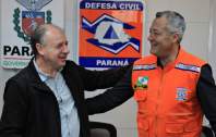 Secretário de Desenvolvimento Urbano e Obras do Paraná visita a Coordenadoria Estadual da Defesa Civil