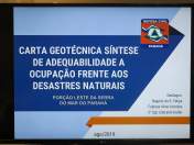 Geólogos da Defesa Civil do Paraná realizam apresentação da Carta Geotécnica Síntese de Adequabilidade a Ocupação Frente aos Desastres Naturais na Porção Leste da Serra do Mar