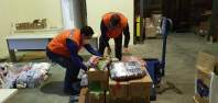 Defesa Civil recebe doação de 300 quilos de alimento dos funcionários do Banco do Brasil