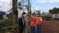 Coordenador Estadual da Defesa Civil visita o município de Ubiratã para acompanhar as ações de resposta 