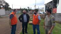 Coordenador Estadual da Defesa Civil visita o município de Ubiratã para acompanhar as ações de resposta 