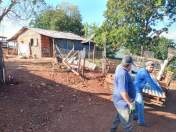Defesa Civil realiza entrega de telhas, itens de ajuda humanitária e cestas básicas para o município de Santa Lúcia