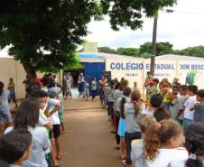 15ª Coordenadoria Regional de Defesa Civil participa de simulação de evacuação de prédio escolar no município de Mariluz-PR.