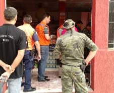 9ª Coordenadoria Regional de Proteção e Defesa Civil realiza fiscalização em depósitos e revendas de produtos perigosos no município de Foz do Iguaçu. 