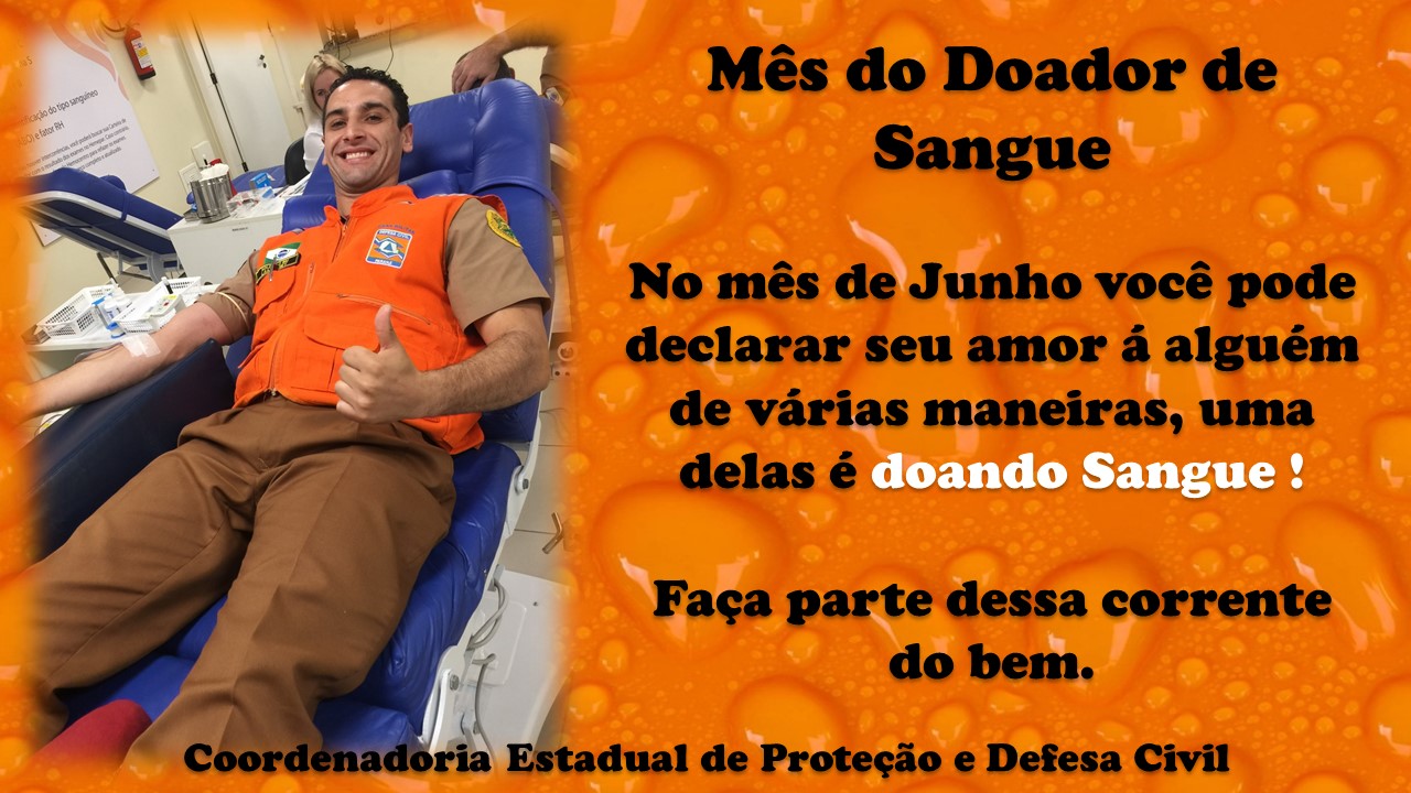 Mês do doador de sangue