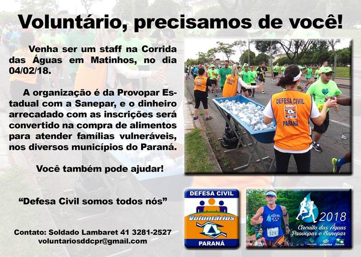 Atenção Voluntários!!