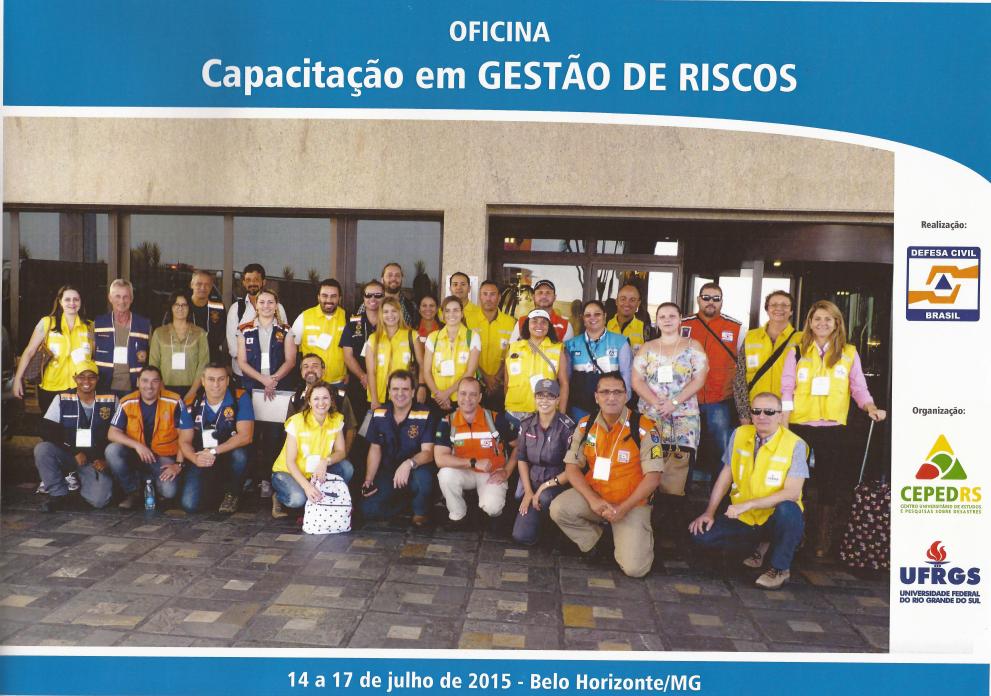 12ª CORPDEC – Capacitação de gestão de Riscos em Belo Horizonte/MG pela UFRGS -14 a 17 julho 15.