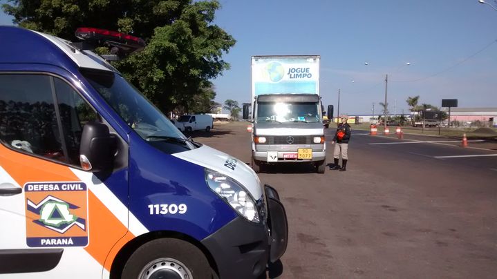 3ª Coordenadoria Regional de Proteção e Defesa Civil realiza Fiscalização Produtos Perigosos no Posto da Polícia Rodoviária Estadual em Rolândia-PR