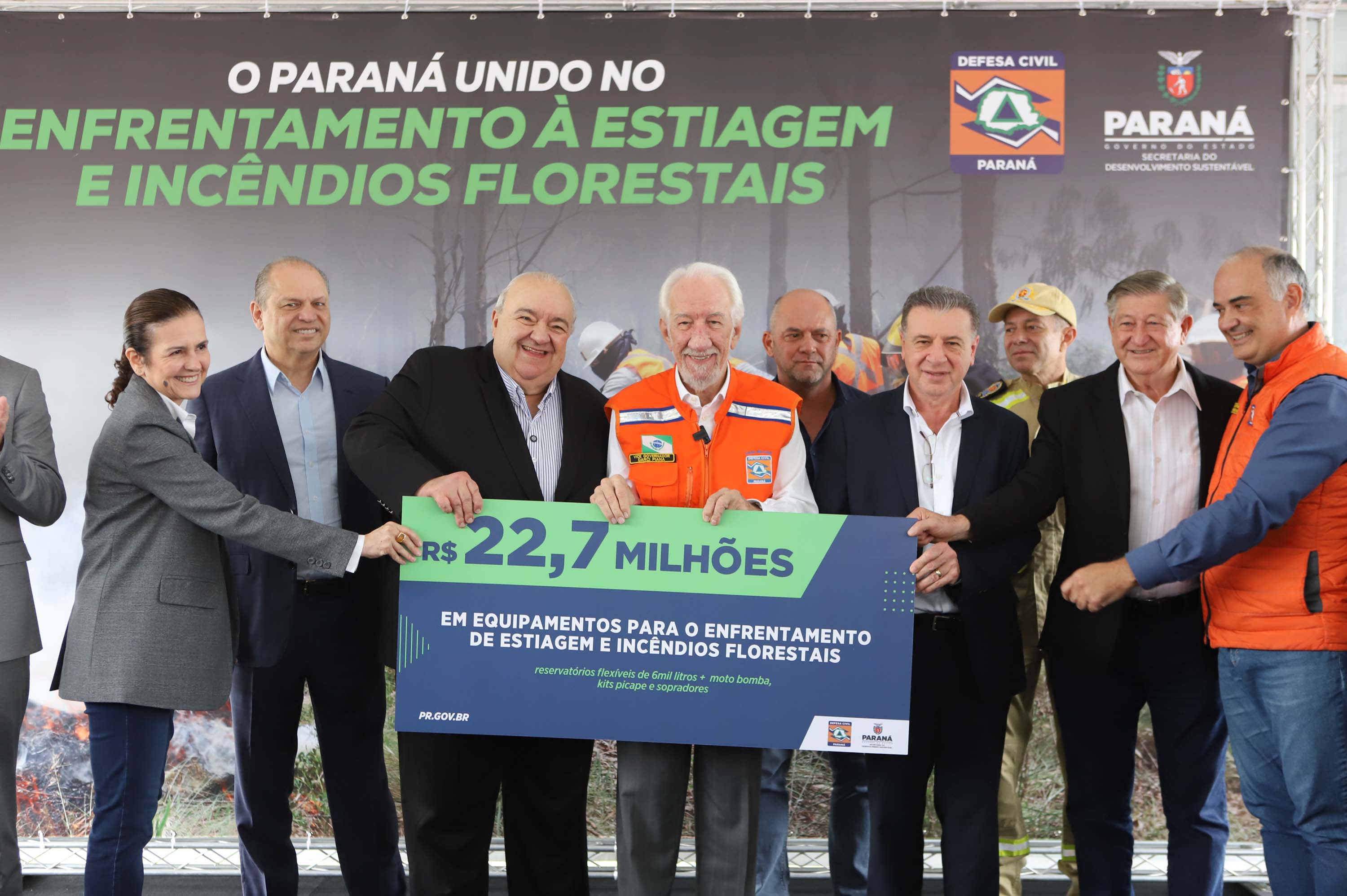 Resposta rápida: Estado entrega equipamentos a 100 municípios para combate a incêndios