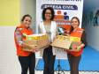 Na última quarta-feira (23/11), representantes da Coordenadoria Estadual de Proteção e Defesa Civil realizaram a entrega de 65 latas de leite ao Instituto AMA.
Essas latas de leite foram arrecadadas como forma de inscrição para o IV Encontro dos Voluntários de Defesa Civil.

