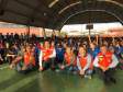 Escola de Curitiba participa de simulação de plano de abandono, através do projeto Brigadas Escolares da Coordenadoria Estadual de Proteção e Defesa Civil.