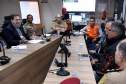 Secretário chefe da Casa Militar, coronel Mauricio Tortato, se reúne com lideranças do movimento grevista dos caminhoneiros.Curitiba, 24/05/2018Foto: Ricardo Almeida / ANPr