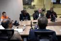 Secretário chefe da Casa Militar, coronel Mauricio Tortato, se reúne com lideranças do movimento grevista dos caminhoneiros.Curitiba, 24/05/2018Foto: Ricardo Almeida / ANPr