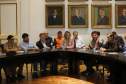A governadora Cida Borghetti se reúne neste domingo (27), no Palácio Iguaçu, a partir das 16 horas, com representantes do movimento dos caminhoneiros e com empresários do setor de transporte de cargas.Curitiba, 27/05/2018.Foto: Jonas Olibveira/Governadoria