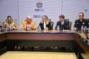 Governadora Cida Borghetti durante reunião com a Defesa Civil.Curitiba, 29/05/2018.Foto: José Fernando Ogura/ANPr