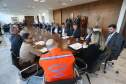 Governadora Cida Borghetti recebe o presidente da Associação dos Municípios do Paraná (AMP) e prefeito de Coronel Vivida, no Sudoeste do Estado, Frank Ariel Schiavini e prefeitos de outras regiões do Estado.Curitiba, 29/05/2018.Foto: Orlando Kissner/ANPr