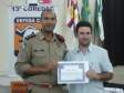 13ª COREDEC – Apucarana: Encerramento da Semana de Redução de Desastres  -  Entrega de certificados, Cap Regis Sr. Anderson PMA