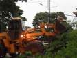 Fortes ventos trouxeram prejuízos na cidade de Marilândia do Sul.