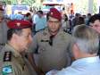 Cel QOBM Antonio Luiz Ferreira da Silva, Maj QOBM Ezequias de Paula Natal e o Prefeito de Pato Branco Sr. Roberto Salvador Viganó.