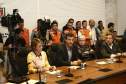 Governador Beto Richa se reune com secretários e Defesa Civíl para decidir ações de socorro aos municípios afetados pelas fortes chuvas.Curitiba, 08.062014 - 