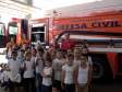 Visita de escolas municipais ao Posto de Bombeiros Comunitário de São Jorge d´Oeste - PR. 