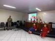 Palestra de Combate a Incêndio realizada pelo Sd. QPM 2-0 Gois.