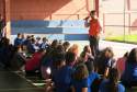 Na tarde da última terça-feira, a Coordenadoria Estadual de Proteção e Defesa Civil e a 1ª Coordenadoria Regional de Proteção e Defesa Civil (CORPDEC), através do Programa Brigadas Escolares, realizaram treinamento do Plano de Abandono no Colégio Estadual Professor Teobaldo Leonardo Kletemberg, no Sítio Cercado, em Curitiba
