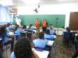 Orientações em sala de aula.