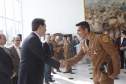 O governador Carlos Massa Ratinho Junior homenageou, nesta segunda-feira (1/4) bombeiros do Estado e profissionais de outras áreas enviados pelo Paraná para apoio aos trabalhos em Brumadinho (MG), após o rompimento da barragem da Mina do Feijão. Curitiba, 01-04-19.Foto: Arnaldo Alves / ANPr.