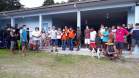 entrega de cestas básicas na Ilha do Mel