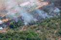 Avião contratado pelo Estado é acionado para combater incêndio florestal em Palmeira