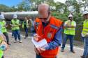 Defesa Civil Estadual acompanha situação da queda de rochas na BR-277