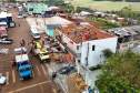 Após tornado, 70% dos imóveis de Rio Bonito do Iguaçu já receberam cobertura