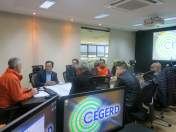 Deputado Estadual e Superintendente do Esporte visitam a Defesa Civil do Paraná 