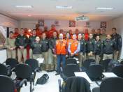 Alunos Bombeiros visitam a Defesa Civil Estadual