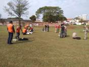 Piloto da Coordenadoria Estadual da Defesa Civil realiza treinamento para várias instituições de Londrina