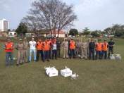Piloto da Coordenadoria Estadual da Defesa Civil realiza treinamento para várias instituições de Londrina