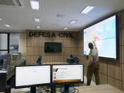 Técnicos da Celepar realizam visita técnica as instalações da Coordenadoria Estadual da Defesa Civil