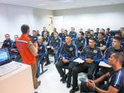 Cadetes da Policia Militar do Paraná realizam visita técnica na Defesa Civil Estadual