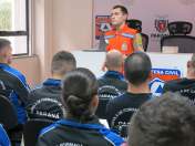 Cadetes da Policia Militar do Paraná realizam visita técnica na Defesa Civil Estadual