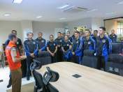 Cadetes da Policia Militar do Paraná realizam visita técnica na Defesa Civil Estadual