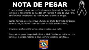 Nota de Pesar Cap. Romero