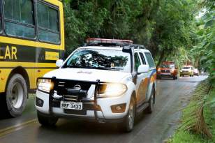 Simulado de atendimento emergencial em Morretes, no Litoral, em 2019