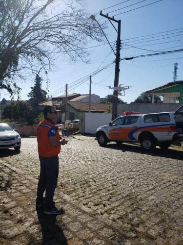 Técnicos da Defesa Civil Estadual auxiliam o município de Quatro Barras para otimizar atendimento a população local