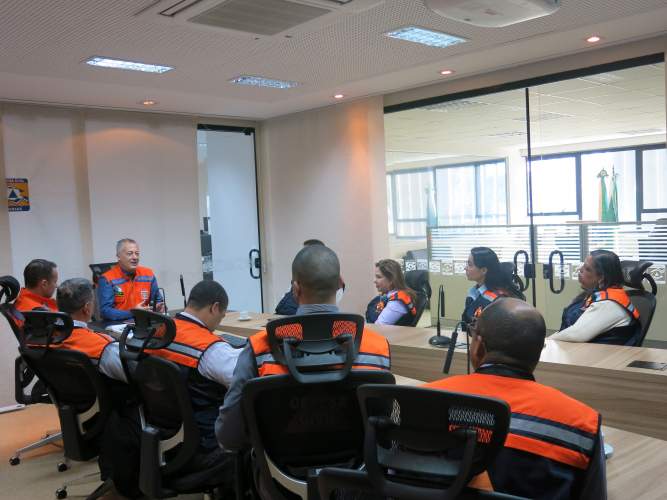 Defesa Civil do Paraná recebe visita de integrantes da Defesa Civil do Estado de Minas Gerais