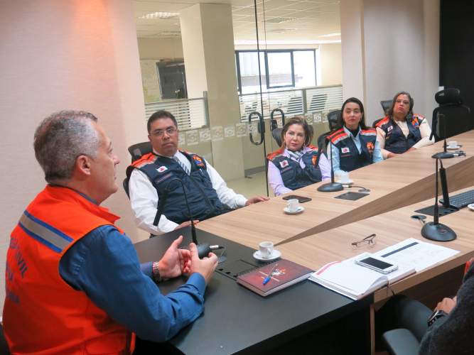 Defesa Civil do Paraná recebe visita de integrantes da Defesa Civil do Estado de Minas Gerais