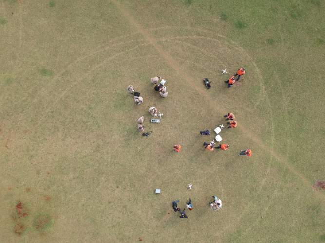 Piloto da Coordenadoria Estadual da Defesa Civil realiza treinamento para várias instituições de Londrina